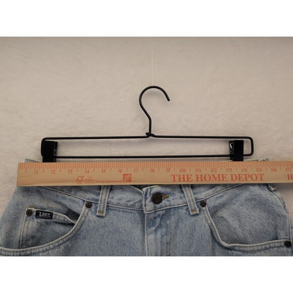 2- VTG Lee Shorts Mens 34 Made in USA 90s Riders Jeans Jorts Skate Light Wash - Picture 13 of 16